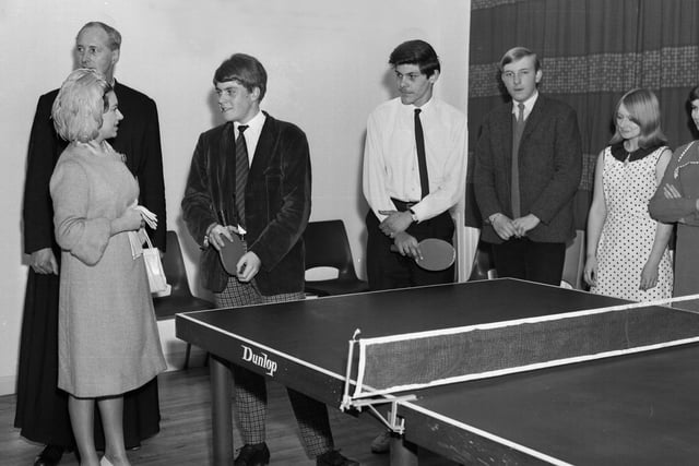 Princess Margaret on a visit to Handsworth Youth Centre in November 1966