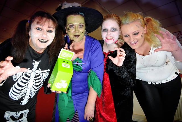 Customers at Jus Delicious Cafe at Town End Farm's Blackwood Road Shops were given a spooky experience when the staff there dressed up for Halloween. Were you in the picture seven years ago?
