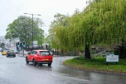 Pictured is Sheffield's Hunter Bar roundabout near to where a dangerous driver in a VW Touran crashed on Brocco Bank after a police pursuit, according to a Sheffield Crown Court hearing.