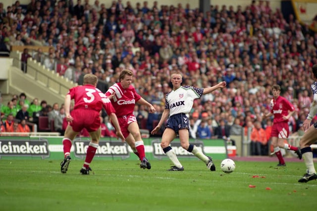 Sunderland's David Rush during the 1992 FA Cup final against Liverpool at Wembley.