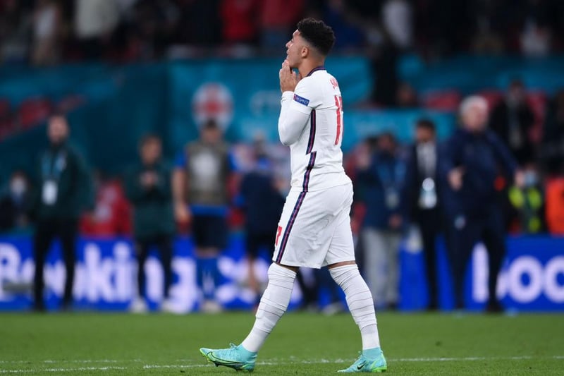 Arguably underused, Sancho will no doubt be given more and more opportunities to prove his worth in an England shirt.  

(Photo by Laurence Griffiths/Getty Images)