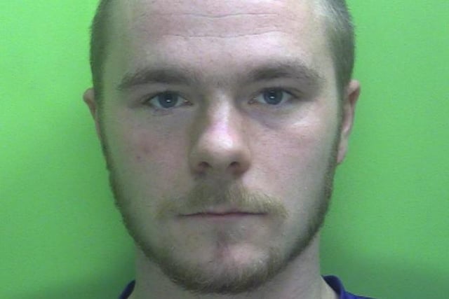 Pictured is Colin Hartley, aged 22, of no fixed address, who has recently been sentenced at Nottingham Crown Court to two years of custody after pleading guilty to wounding. Police said Hartley stabbed a man in the stomach with a knife in Beastmarket Hill, in Nottingham city centre, after an altercation in August, 2020.