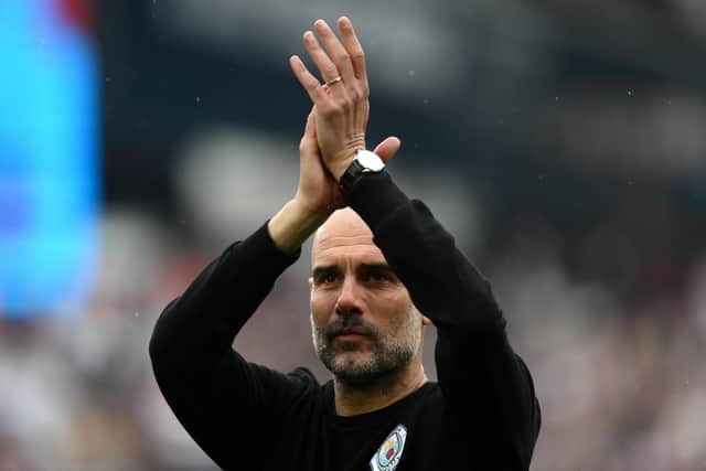Pep Guardiola, the Manchester City manager: Mike Hewitt/Getty Images