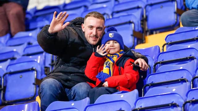 Mansfield Town fans who watched the 3-2 defeat at Tranmere.