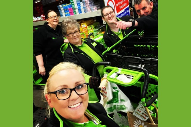 Ashleigh Jade Powell: Asda South Shields home shopping department not everyone though there’s about 25 of us.