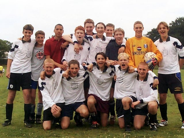 King Ecgbert School's under 15's football team, on July 22, 1999