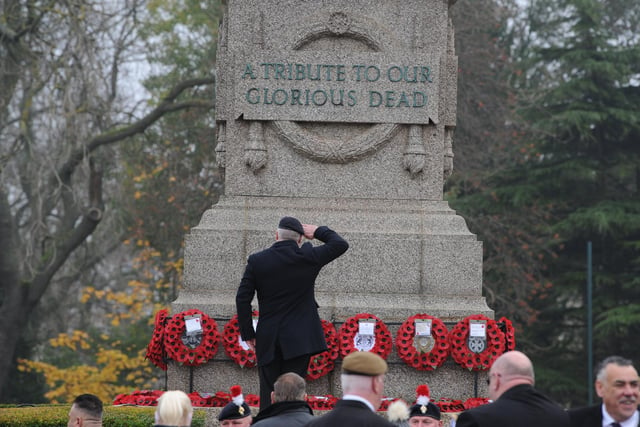 A poignant picture from Sunday's Sunderland ceremony.