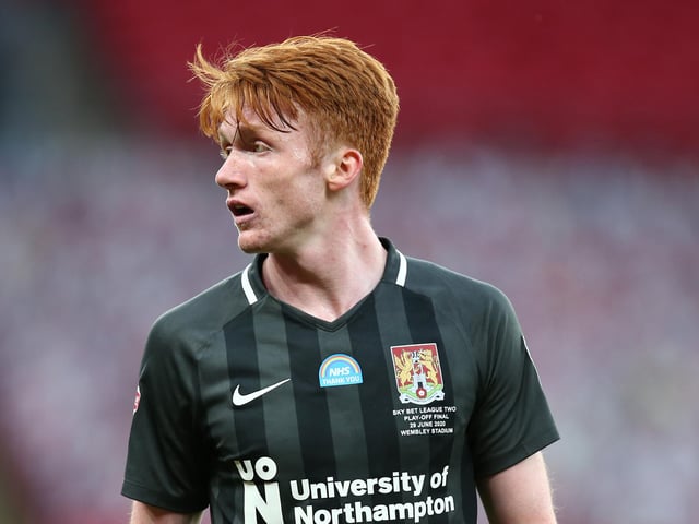 Age: 21
Loan club: Fleetwood
2021-22 appearances: 22
Has since completed a temporary move to Peterborough following his strong form for Fleetwood.
(Photo by Pete Norton/Getty Images)
