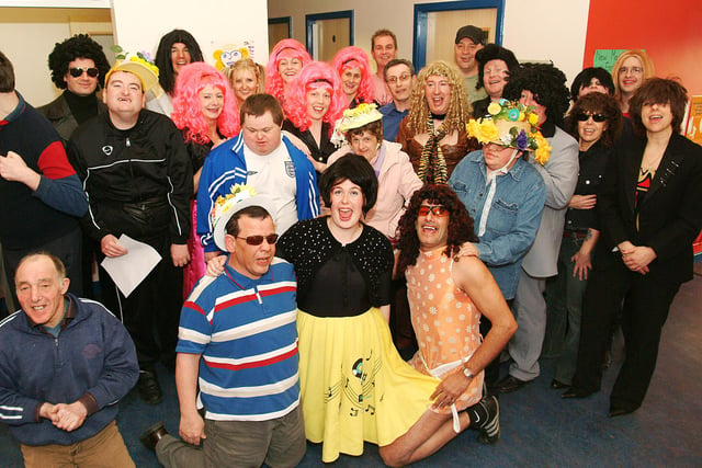 Staff from Worksop's Campbells factory and members of the Valley Social Club pictured at their 2006 Easter Extravaganza event, held at the Manton Primary School, where club members were treated to an evening of singing and sketches from the Claylands Avenue workers
