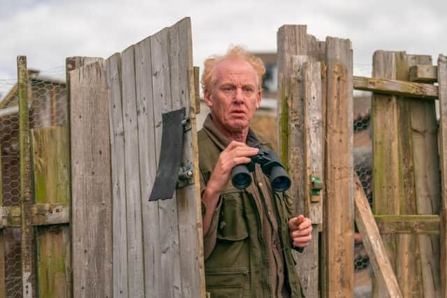 Steve Huison, pictured playing Lomper in the new Full Monty Disney+ series, feels the show reflects poverty that he saw in Sheffield. He was astonished how empty the city centre was at night.