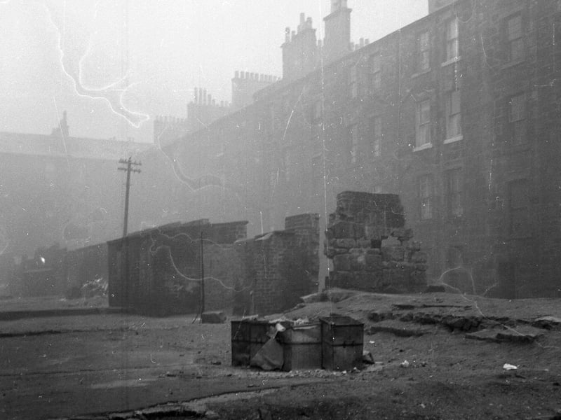 Gorbals back court between Camden Street and Florence Street.