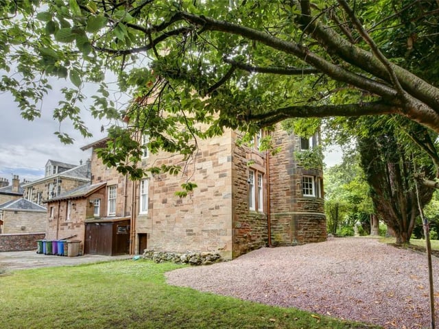 The garden at the rear of the property.