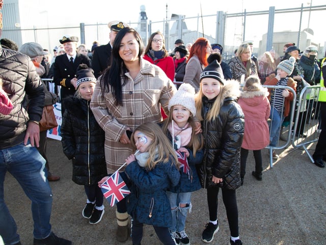 Phillips family waiting for Jamie. Picture: Habibur Rahman