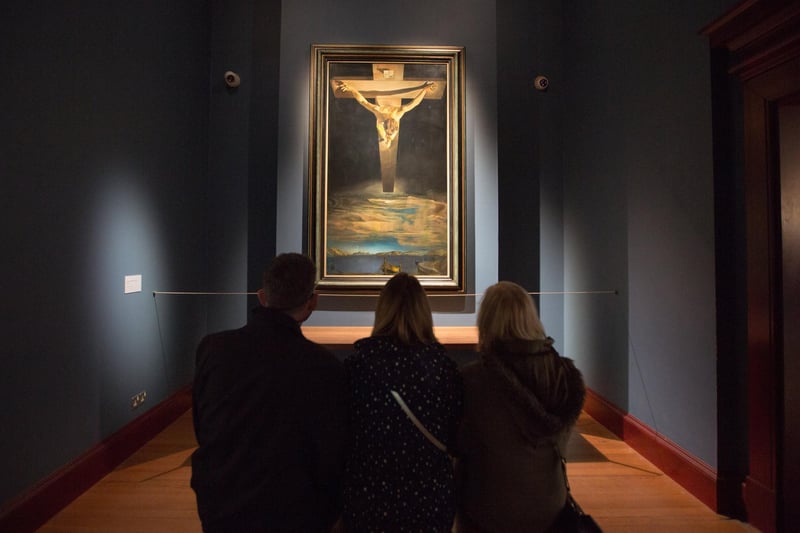 Salvador Dali’s painting ‘Christ of Saint John of the Cross’ will only be available to view until Wednesday 9 August before the artwork goes on loan. 
