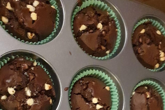 Elaine Smith made these triple chocolate muffins