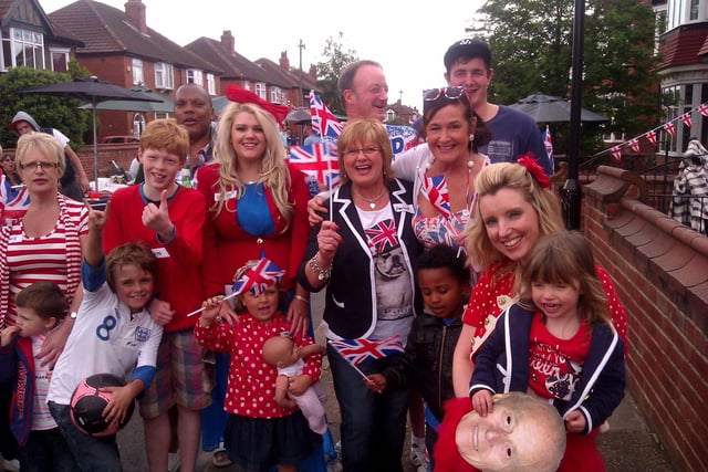 Residents celebrate the Queen's Diamond Jubilee at at the Sandbeck Road street party, Doncaster, June 2012
