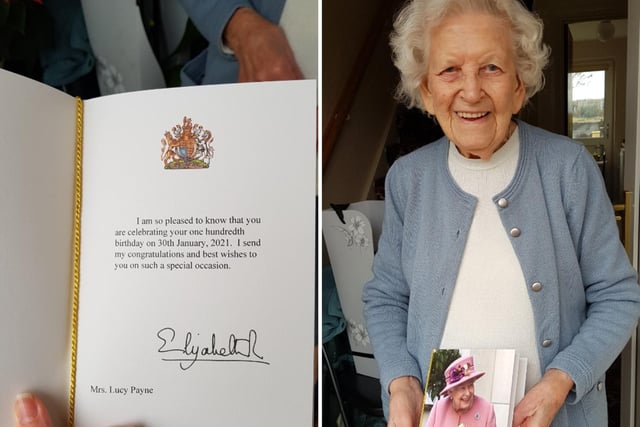 Kathryn Norton, said: "My Auntie Millie is 100, received her card from the queen too."