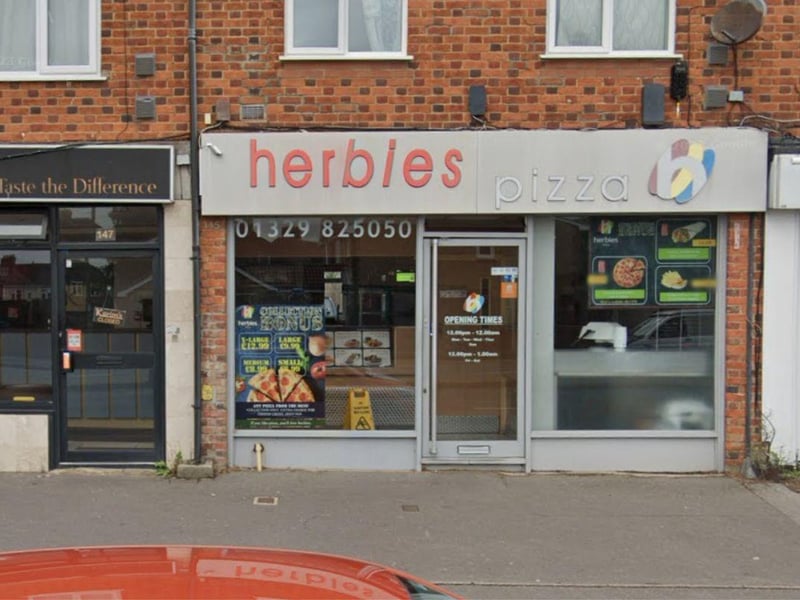 Herbies Pizza Also Trading As Two Mates, a takeaway at 145 Gosport Road, Fareham was given the score of one after assessment on November 25, the Food Standards Agency's website shows. Its cleanliness and condition of facilities and building was rated good while its hygienic food handling was generally satisfactory. Its management of food safety was given major improvement necessary.
