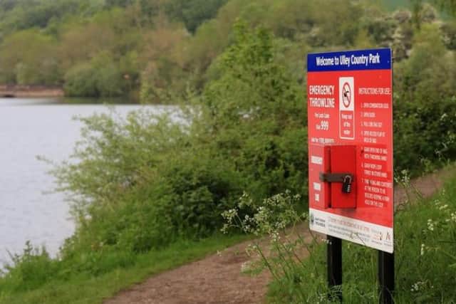 Ulley Country Park, where a man has drowned