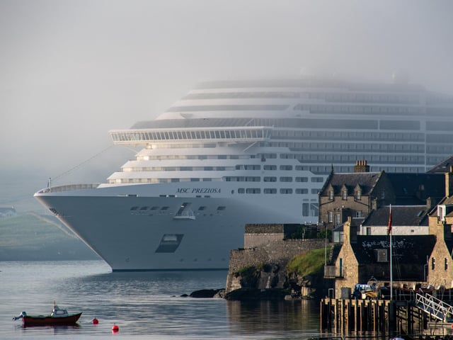 MSC Preziosa Shetland Islands, Scotland.