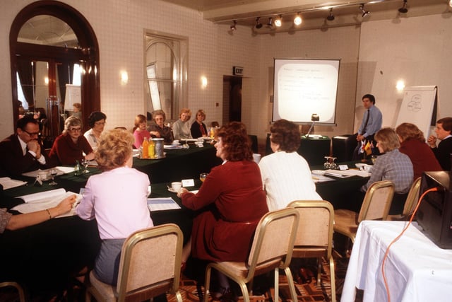 A meeting at The Chesterfield Hotel in 2001
