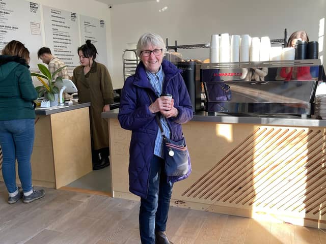 Janet Potts, 85, who lives on the nearby Shepperson Road and has been looking after the park as a volunteer with the Friends of Hillsborough Park for 15 years was the first customer at the Depot Bakery cafe.