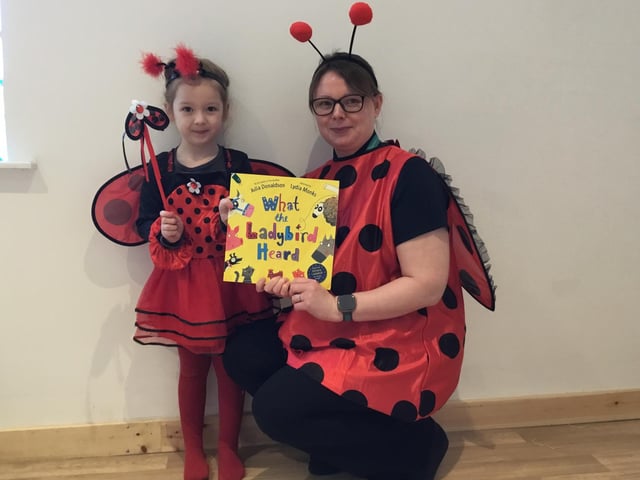 Children and staff dressed up as their favourite book characters