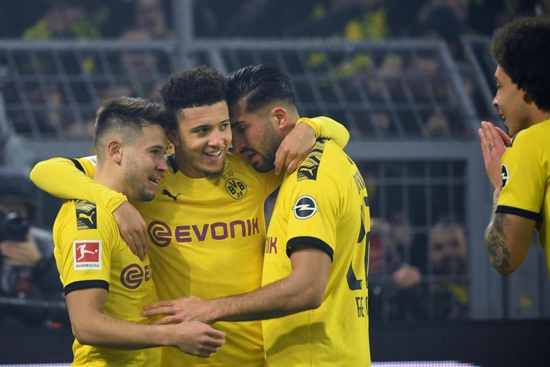 Manchester United are set to reignite their interest in Borussia Dortmund's Jadon Sancho with a £50 million bid. (Eurosport) 

(Photo by INA FASSBENDER/AFP via Getty Images)