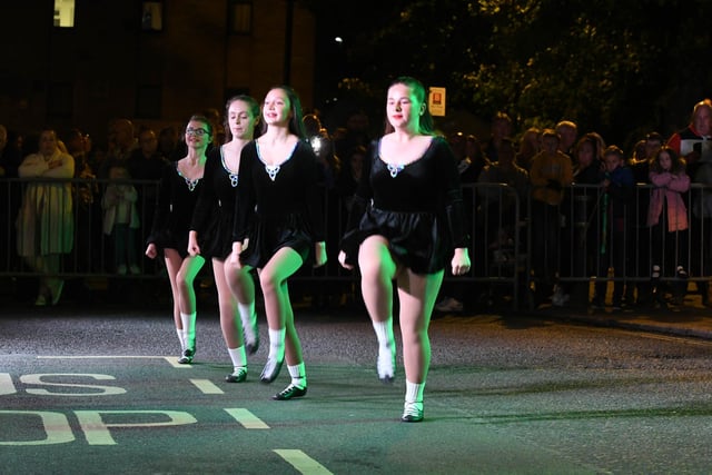 Zazz dancers at The Houghton Feast 2021 opening ceremony on The Br