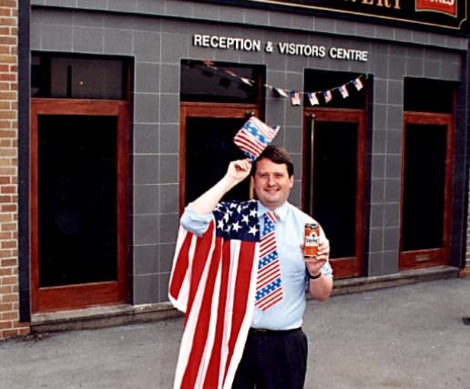 Paul Wharton at William Stones Cannon Brewery in 1996
