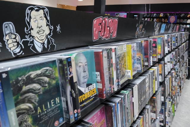 It's not just music of course, Hmv sells movies too, on now old-fashioned DVDs.