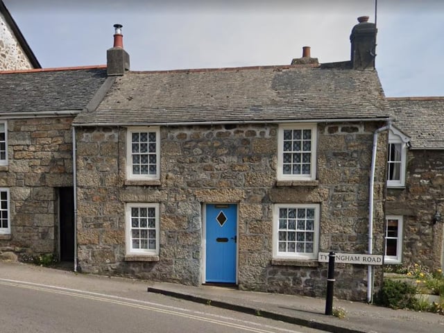 In the South-West, the average house in November 2020 of £278,391 could get this extended, three-bedroom, Grade II-listed cottage on Tyringham Road, Lelant, near St Ives - it is currently on the market for £275,000 with Millerson.