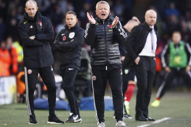 Chris Wilder, the manager of Sheffield United, and Burnley's Sean Dyche have both performed miracles with their respective clubs: Simon Bellis/Sportimage