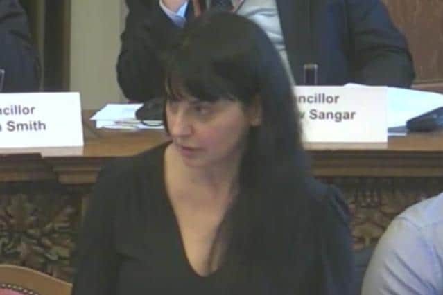 Coun Angela Argenzio chairs Sheffield City Council\'s adult health and social care policy committee, which has agreed increases in the fees it pays to care providers. Picture: Sheffield Council webcast