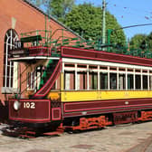 The Newcastle 102 tram which has undergone repairs