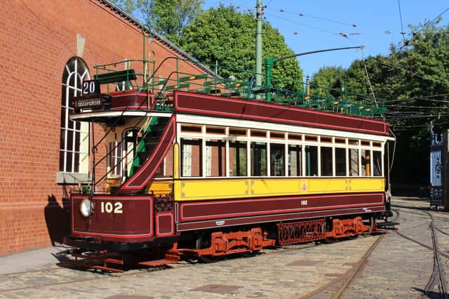 The Newcastle 102 tram which has undergone repairs