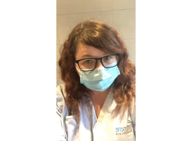 Leah Richmond a key worker who works as a dialysis technician and was nominated by her mum Maria Richmond.