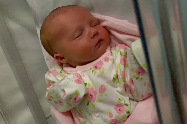 Baby Sunnie was born on 20 May to mum Victoria and dad Scott