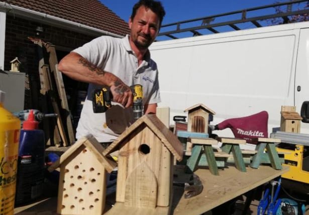 Paul, from Armthorpe, suddently found that he couldn’t go into people’s houses with his business, House and Home Property Maintanence Services. Paul then decided to use his skills to create a variety of inventions - mainly carved from wood. After he gained much popularity in the area, people started offering donations which Paul accepted to eventually raise over £1500 to donate to a local charity, Firefly.