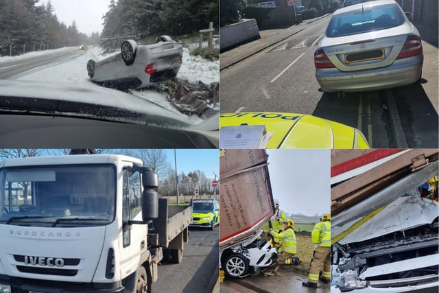 Scenes from north Derbyshire roads in the last fortnight