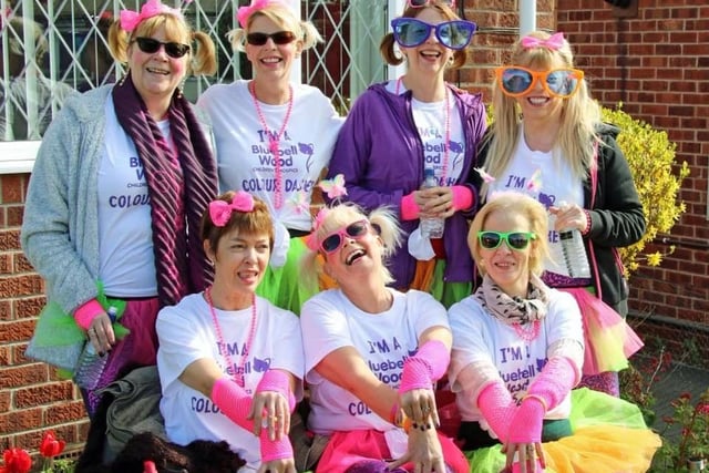 Michelle Bridgewater said: "This is me and my six sisters! We are all incredibly close, I am am extremely lucky to have six special friends and sisters. In this photo we all did a run or walk for cancer research a few years ago."