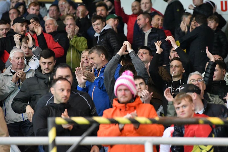 Sunderland fans arepleased with what they're seeing against Cheltenham Town. Picture by Frank Reid
