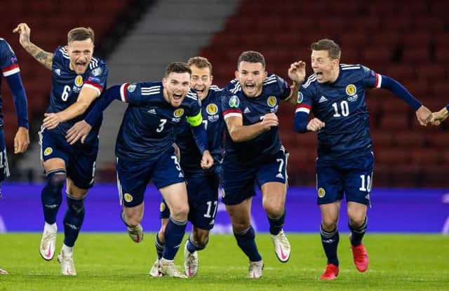 Scotland saw off Osrael, eventually, with a penalty shoot-out win at Hampden (Photo by Craig Williamson / SNS Group)