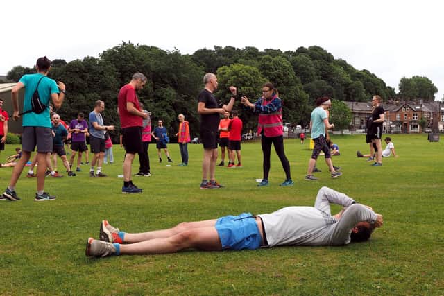 The return of Endcliffe parkrun - after the run.