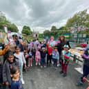 The community at Pitsmoor Adventure Playground on June 4 for a celebration lunch to mark the Platinum Jubilee and the Queen's Award.