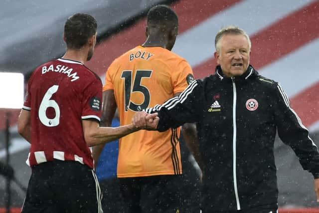 Chris Wilder and Chris Basham worked together at Sheffield United (RUI VIEIRA/POOL/AFP via Getty Images)