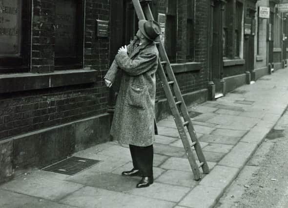 The power of superstition - walking under a ladder is considered to be unlucky