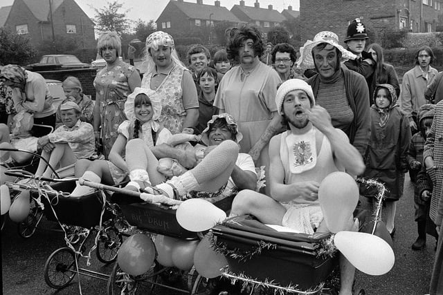 Shirebrook's Pram Race from 1980 - do you recognise anyone taking part?