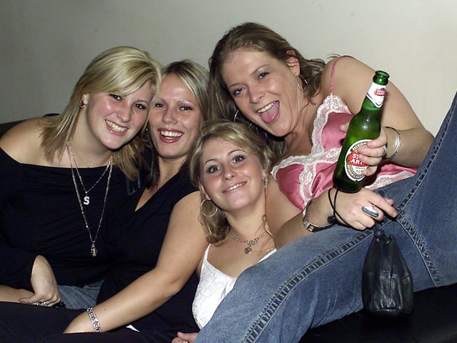 Sarah, Lesley, Kerry and Rebecca were having a great time