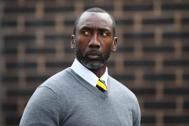 Burton manager Jimmy Floyd Hasselbaink felt they should've had a penalty against Sheffield Wednesday. (Photo by Alex Davidson/Getty Images)